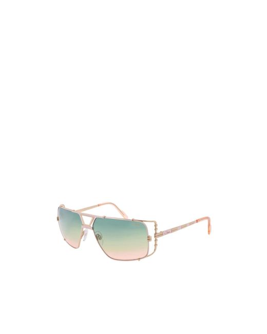 Cazal White Geometric Sunglasses for men
