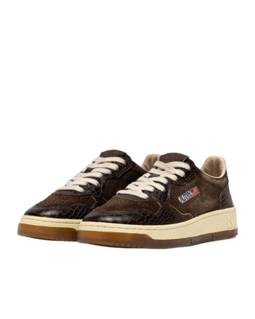 Autry Black Medalist Low Sneakers