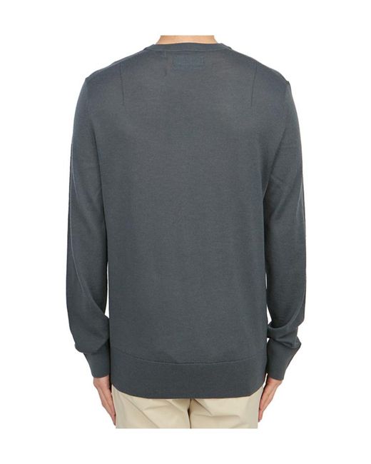 AllSaints Gray Crew Neck Sweater for men