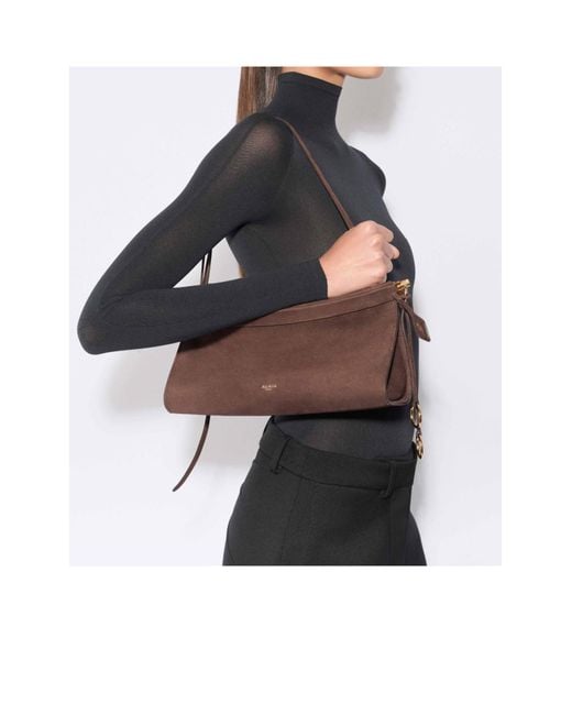Alaïa White Alaïa Le Click East West Medium Shoulder Bag