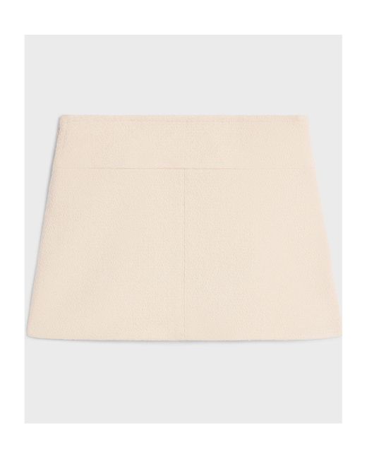Céline Natural Trapeze Mini Skirt