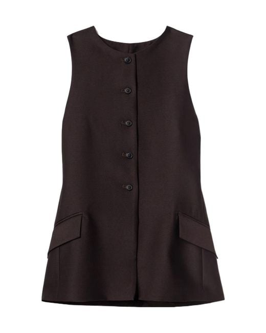 Kallmeyer Black Casual Sleeveless Vest