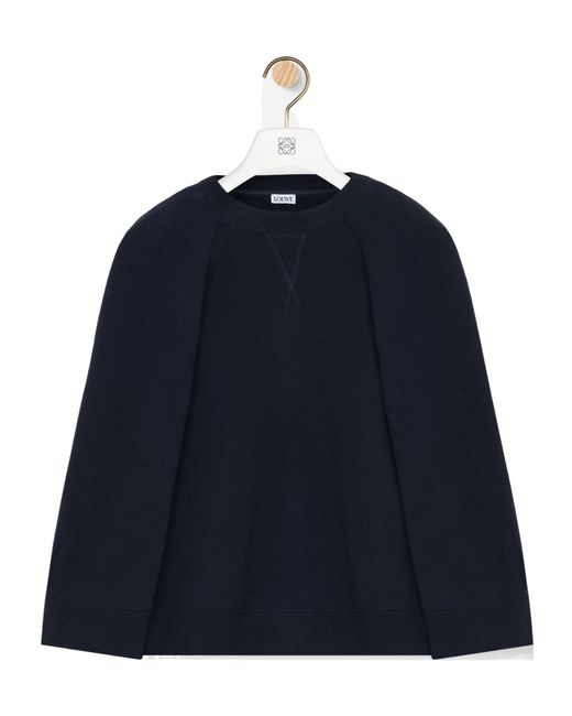 Loewe Blue Cape Sweatshirt