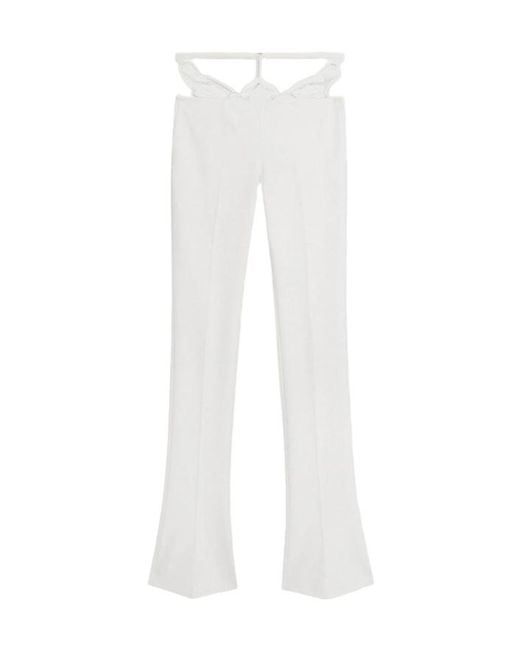 Blumarine White Lace Trousers