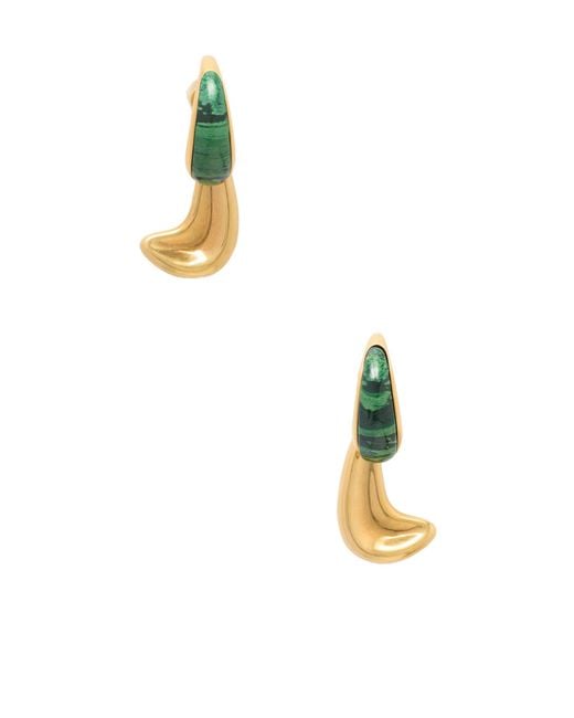 Khaite Metallic Cyclone-Plated Drop Earrings