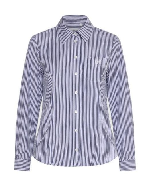 Marella Purple Feminine Cotton Shirt