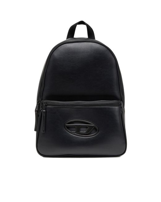 DIESEL Black Medium Holi-D Zipped Backpack for men