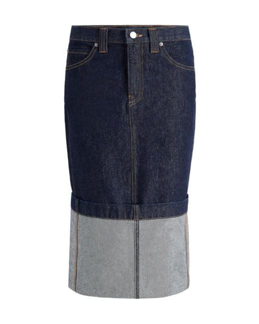 Khaite Blue Kilian Skirt