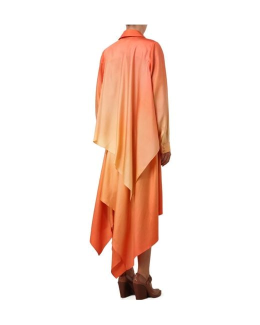 Zimmermann Orange Tranquillity Scarf Shirt