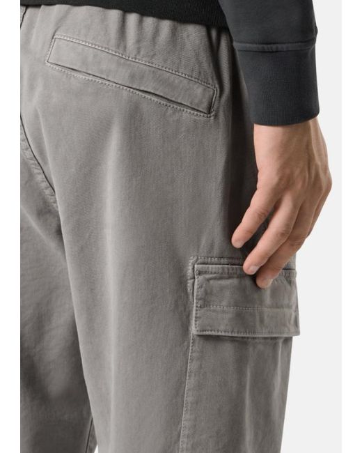 Stone Island Gray Regular-Tapered-Fit Jogger Trousers With Elastic Waist for men