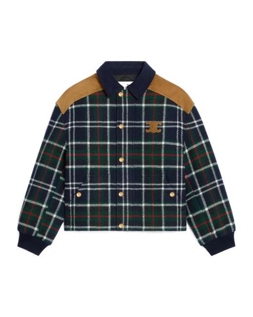 Céline Blue Triomphe Blouson Jacket