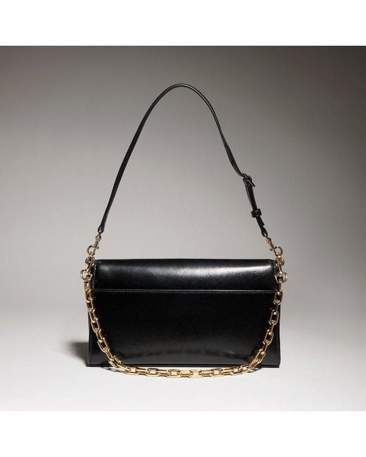 Gucci Black Horsebit Ristretto Medium Shoulder Bag