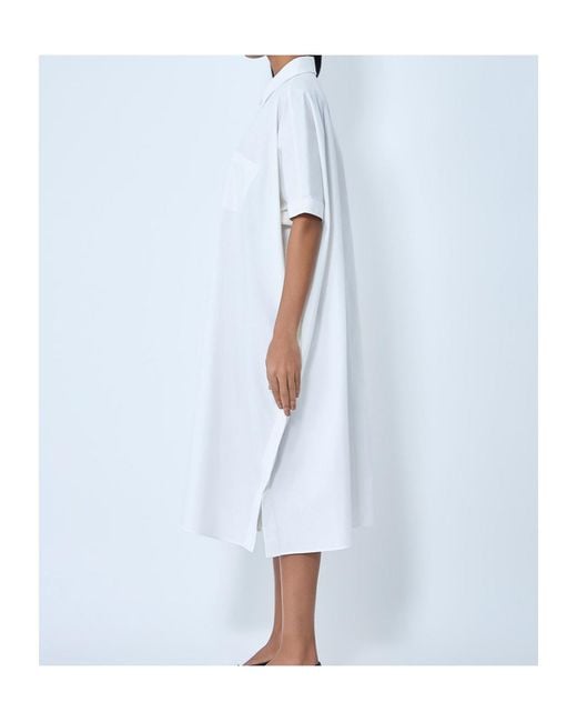 MM6 by Maison Margiela Blue Side Slits Midi Dress