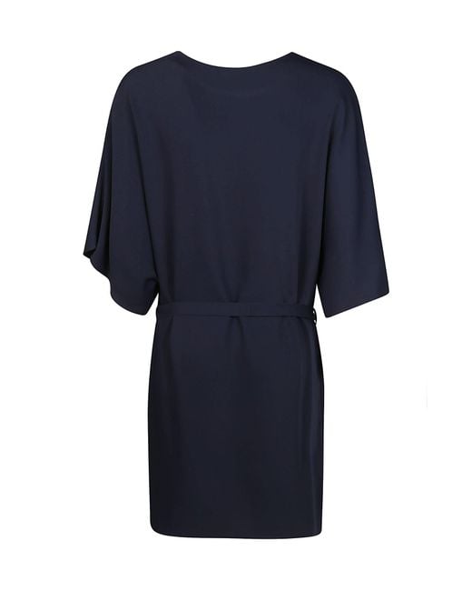 P.A.R.O.S.H. Blue A Girdle Mini Dress
