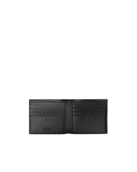 Burberry Black Ekd Bifold Wallet for men