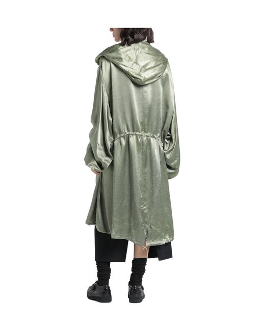 Maison Margiela Gray Lightweight Hooded Trench Coat