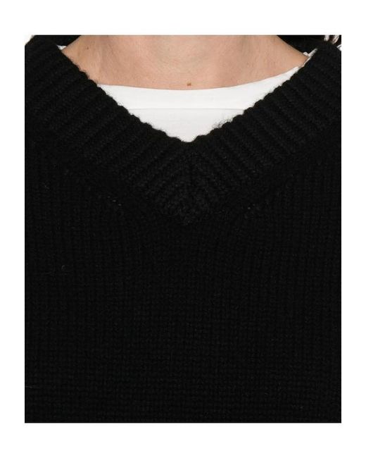 Soft Goat Black Long-Sleeved Sweater