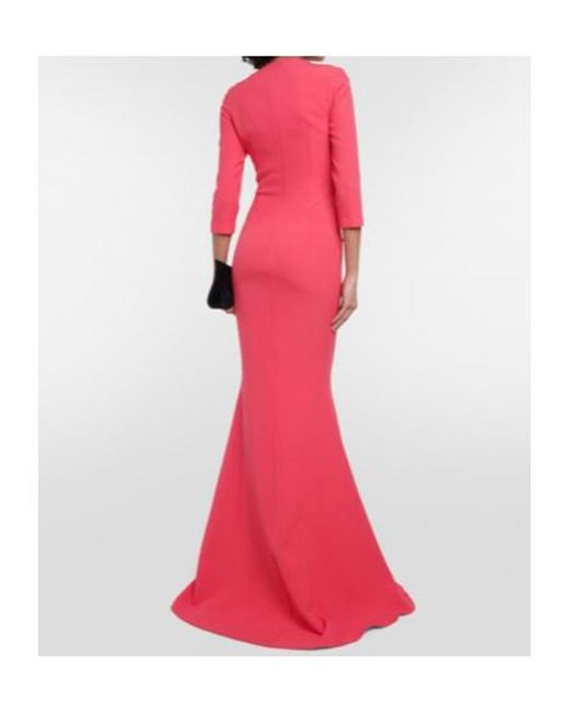 Safiyaa Red Pollina Crepe Dress