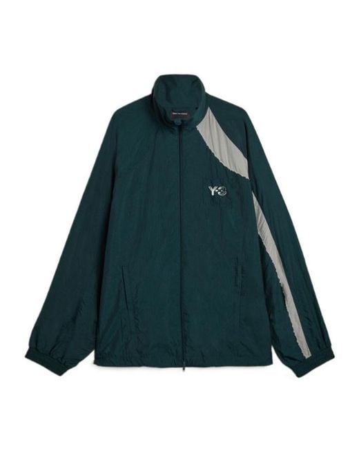 Y-3 Green Long-Sleeved Zipped Jacket for men