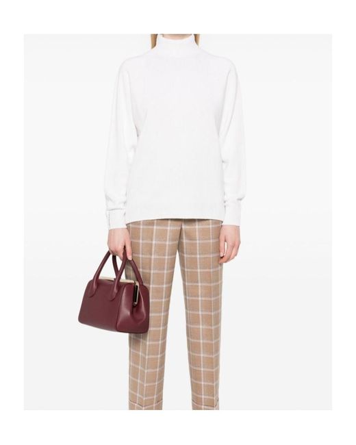 Peserico White Long-Sleeved Sweater