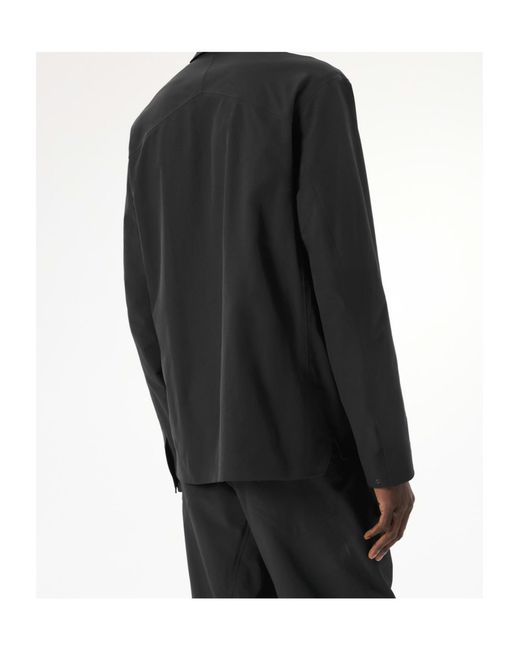 Veilance Black Arc'Teryx Utility Pocket Shirt for men