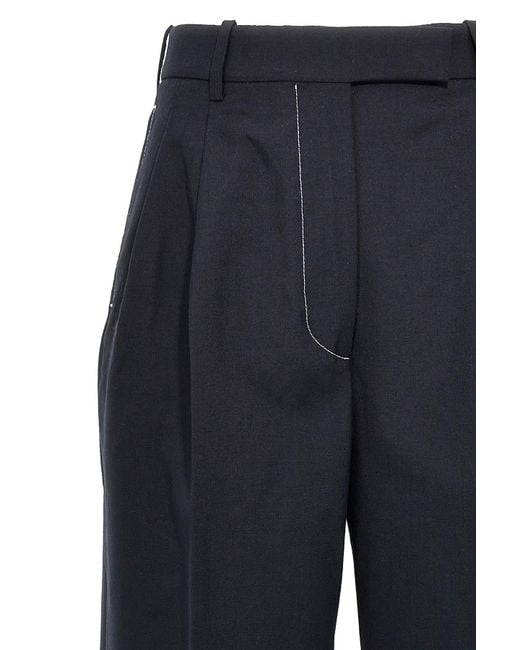 Thom Browne Blue Wide Leg Pants