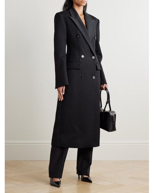 Stella McCartney Black Double-Breasted Coat
