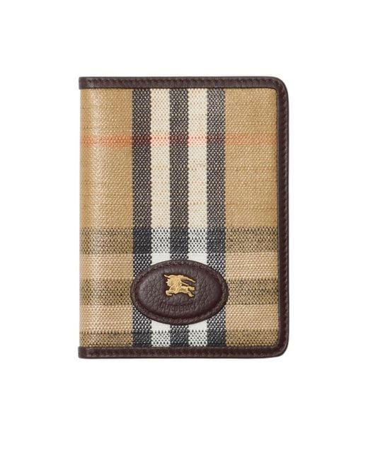 Burberry Metallic Highlands Passport Holder