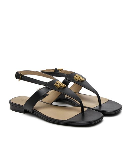 Ralph Lauren Brown Everley Sandals