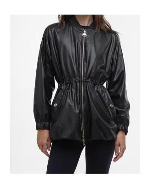 Barbour Black Riley Leather Jacket