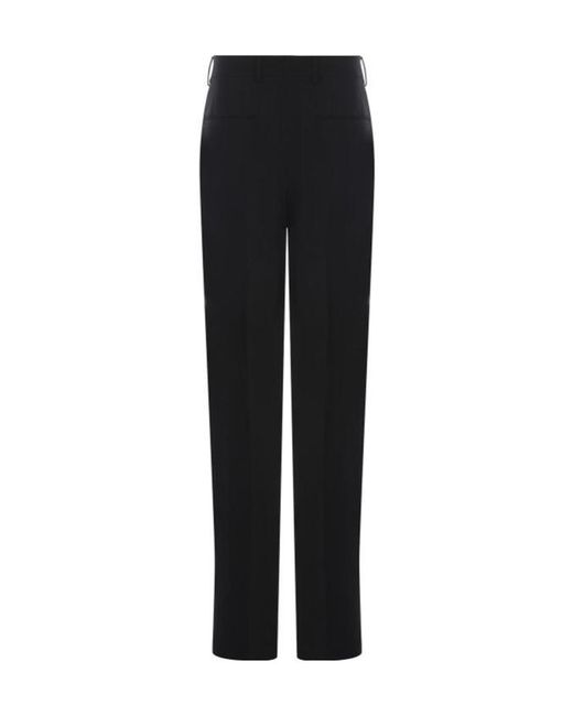 Tagliatore Black Pleated Tailored Trousers for men