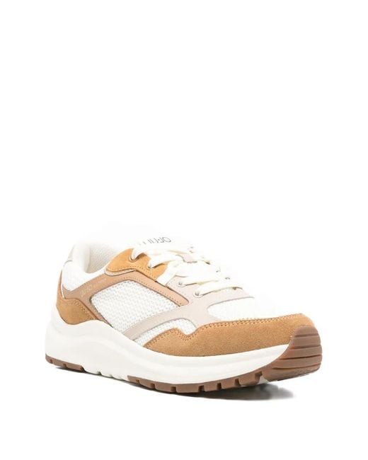 Liu Jo White Xplore 01 Mesh-Panel Sneakers for men