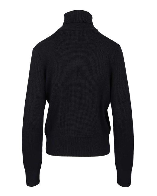 AMI Black Pull Col Roule Ami De Coeur