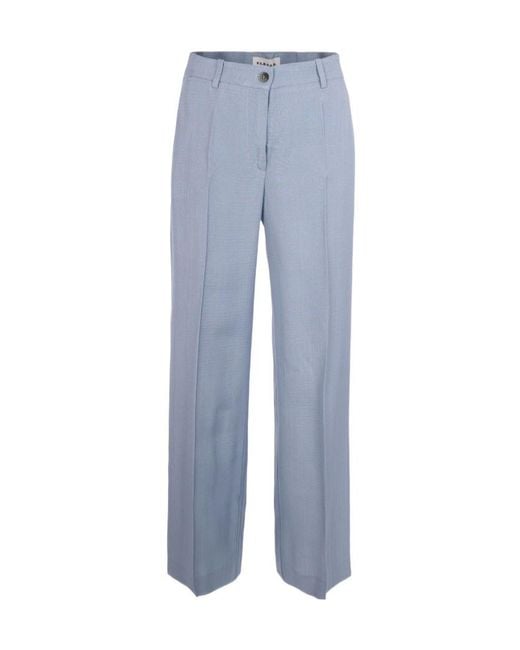 P.A.R.O.S.H. Blue Flared Trousers