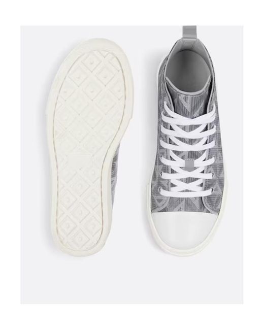 Dior Gray Kid's B23 High-Top Sneaker