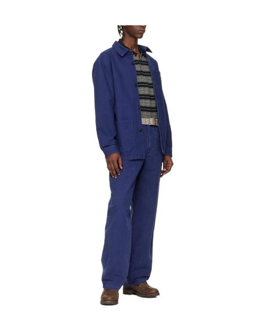 Isabel Marant Blue Ardy Chest-Pocket Jacket for men