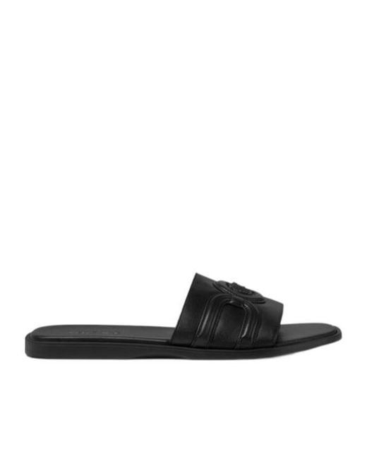 Versace Black Open-Toe Slides for men