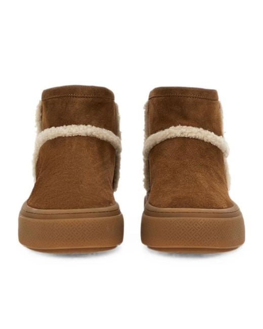 Hogan Brown Slip-On Ankle Boots