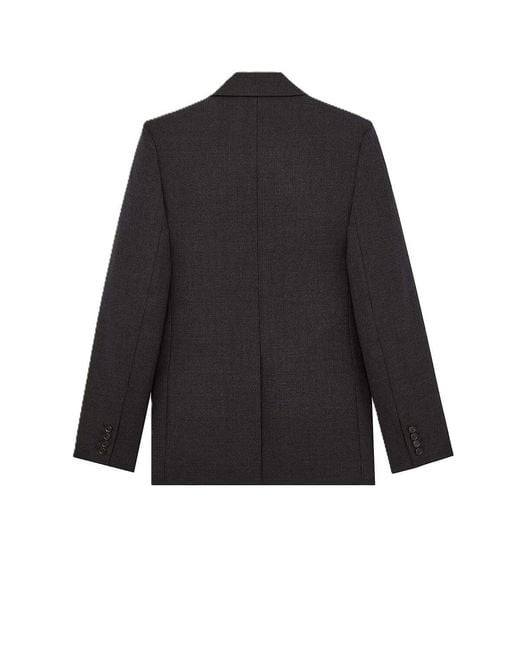 Saint Laurent Black Double-Breasted Jacket for men