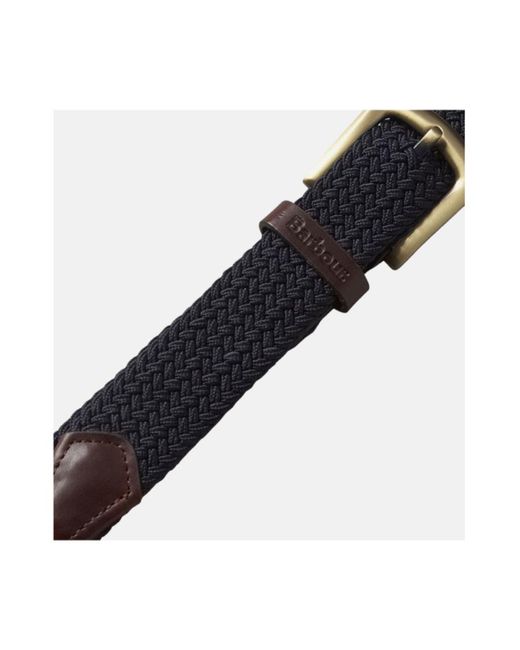 Barbour Black Logo Belt for men