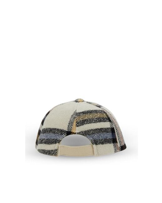Isabel Marant Multicolor Check-Pattern Baseball Cap