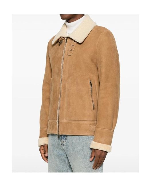 Salvatore Santoro Natural Long-Sleeve Zip-Up Jacket for men