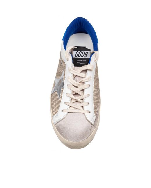 Golden Goose Deluxe Brand White Super Star Lace-Up Sneakers for men