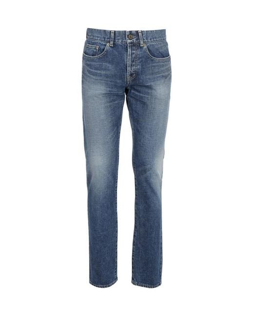 Saint Laurent Blue Wash Jeans for men