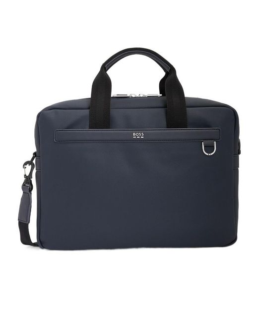 BOSS Top-Handle Laptop Bag in Blue for Men | Lyst