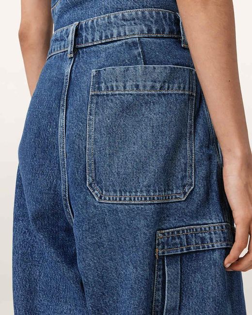 AllSaints Blue Sol Cargo Jeans