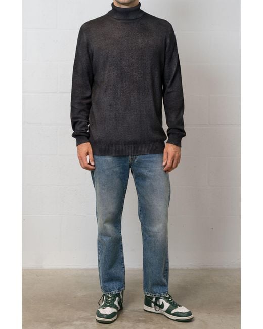 Avant Toi Black High-Necked Wool Sweater for men