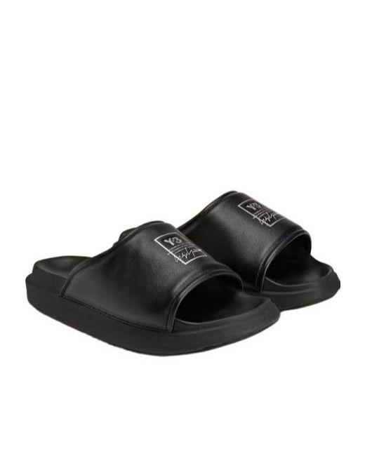 Y-3 Black Ki Slide Flip-Flops for men