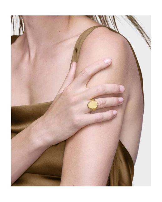Maison Margiela Natural Oval Chevaliere Ring