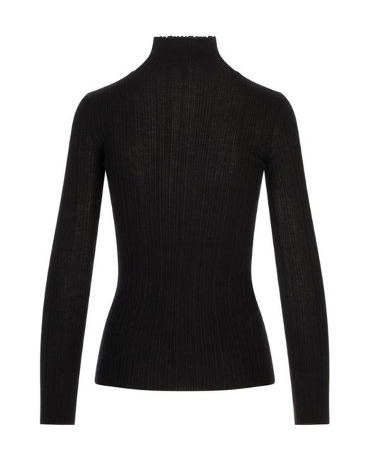 Agnona Black Long-Sleeve Turtleneck
